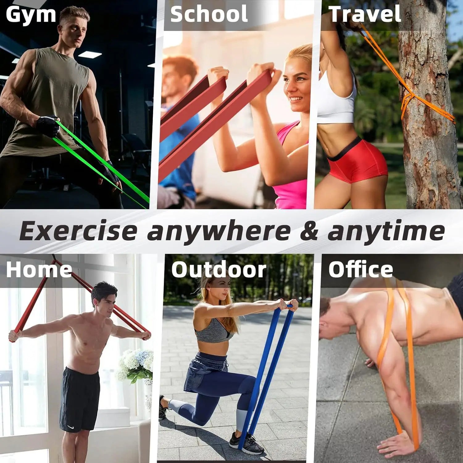 20~230lbs Heavy-Duty Resistance Band Agility Training Workout Gym Equipment Yoga Pilates Accessories Rubber Band Home Gym Hello Sculpt