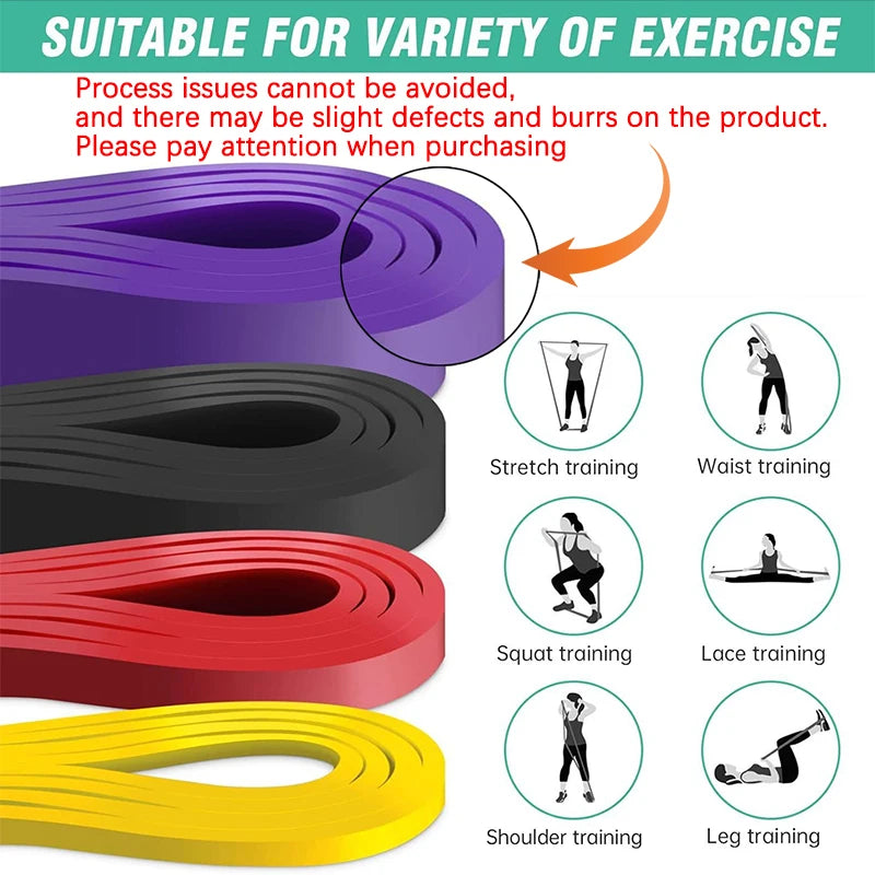 20~230lbs Heavy-Duty Resistance Band Agility Training Workout Gym Equipment Yoga Pilates Accessories Rubber Band Home Gym Hello Sculpt
